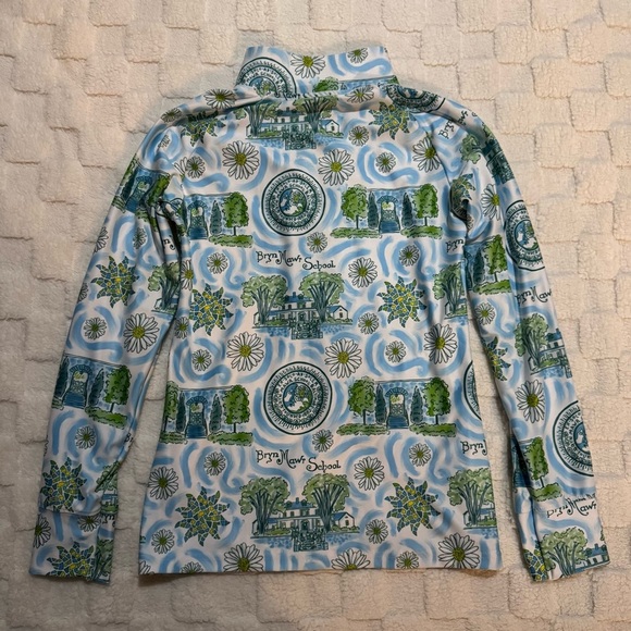 Bryn Mawr School Logo Long Sleeve Quarter Zip Jacket, Kaeli Smith, Women X-Small - Picture 2 of 4